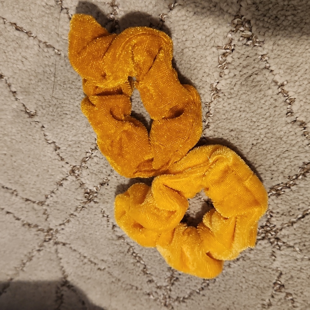 Yellow scrunchies
